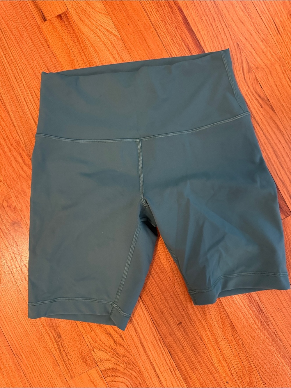 Lululemon High-Waist Women’s Bike Shorts - Deep green/teal